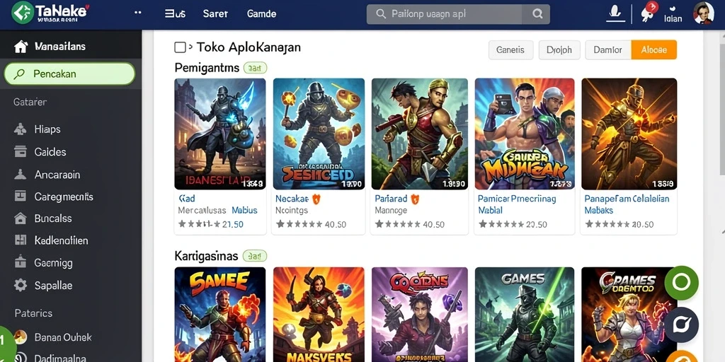 Screenshot dari mode permainan yang seru dan menantang.
