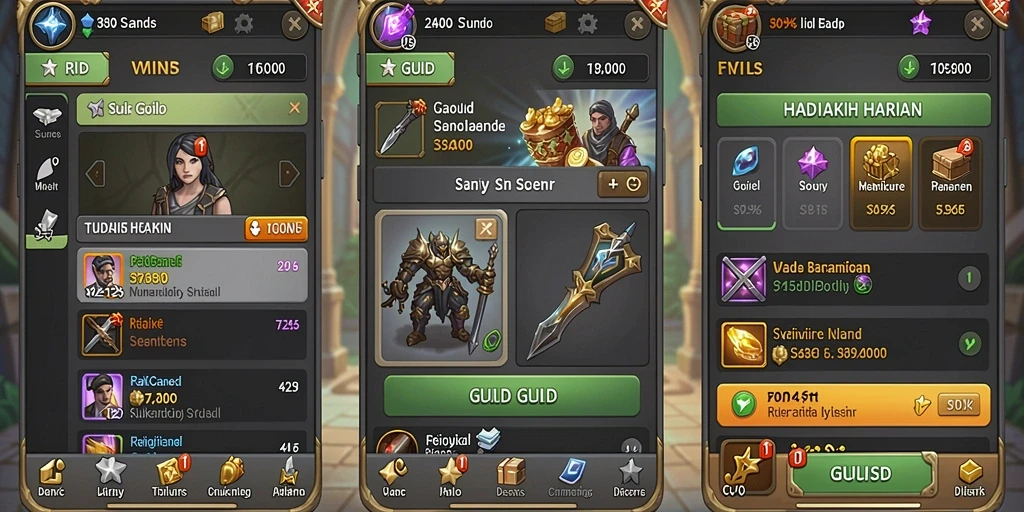Sistem reward yang beragam dan menarik.